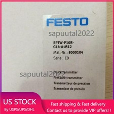 US FREE TAX New Festo SPTW-P10R-G14-A-M12 8000104 Pressure transmitter