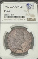 1962 Canada S$1 NGC PL65