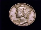 1936-S Mercury Dime, About Uncirculated Grade