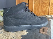 Nike COURT VISION MID Men's Size 8.5 Black Street CU6620-001 Sneakers Shoes