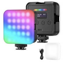 NEEWER Magnetic RGB Video Light 360  Full Color RGB61 LED Camera Accessory