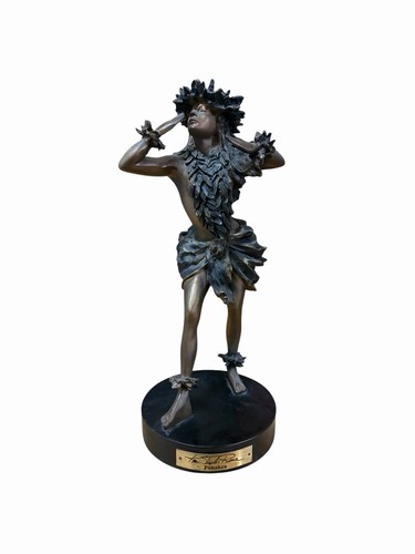 Kim Taylor Reece Pohakea Hula Girl Statue Figurine Vintage Hawaii