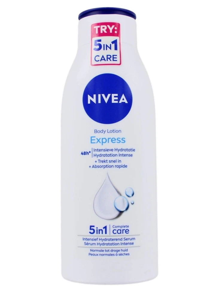 €19.50/L - 6 Pack NIVEA BodyLotion "Express Hydration" for Normal Skin - 400ml - Image 2 of 2