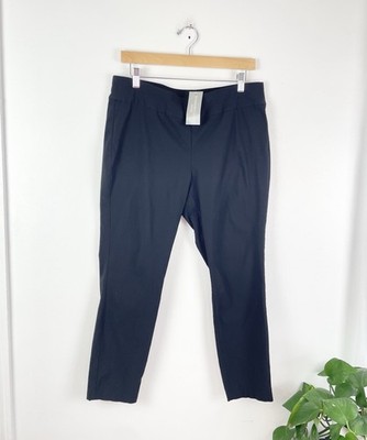 Christopher Banks Signature Slimming Black Ankle Pants Women s 12 Petite New 