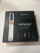 NEW!  Magic Styler AirStyler, 5-in-1 Multi-Styler and Dryer in White/Gold. 