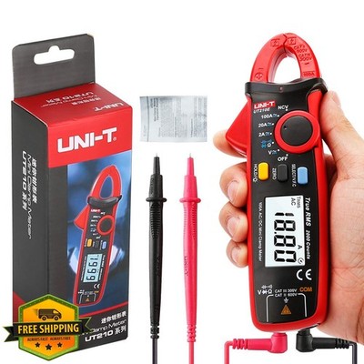 UNI-T UT210E Mini Clamp Meter 100A AC/DC Current Voltage True RMS