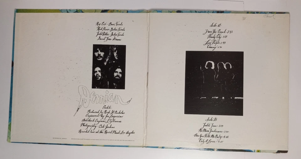 Demian - одноименный (виниловая пластинка, 1971) ABC Records - психоделическое промо - Изображение 3 из 4