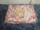 Vtg 60s 70s NOS Tailored Ensemble Twin Size Bed Skirt Paroma Draperies Floral
