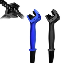 2 Pcs Motorcycle Chain Washer Bike Chain Scrubbing Brush Two Head Cleaning Brush