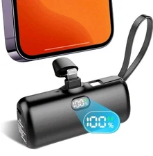 Aimenzunto Ultra-Compact 5000mAh MFi Power Bank Charger For iPhone & Android