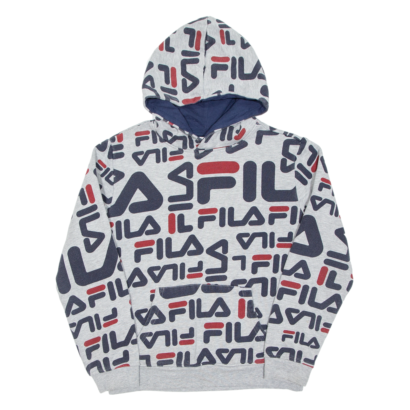 Felpa con cappuccio FILA ragazzo grigia 14 15 anni