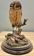 Country Artists Vintage Barn Owl Figurine In Excellent Condition Heavy Resin