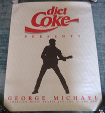 1989 George Michael / Diet Coke poster announcing the American Music Awards