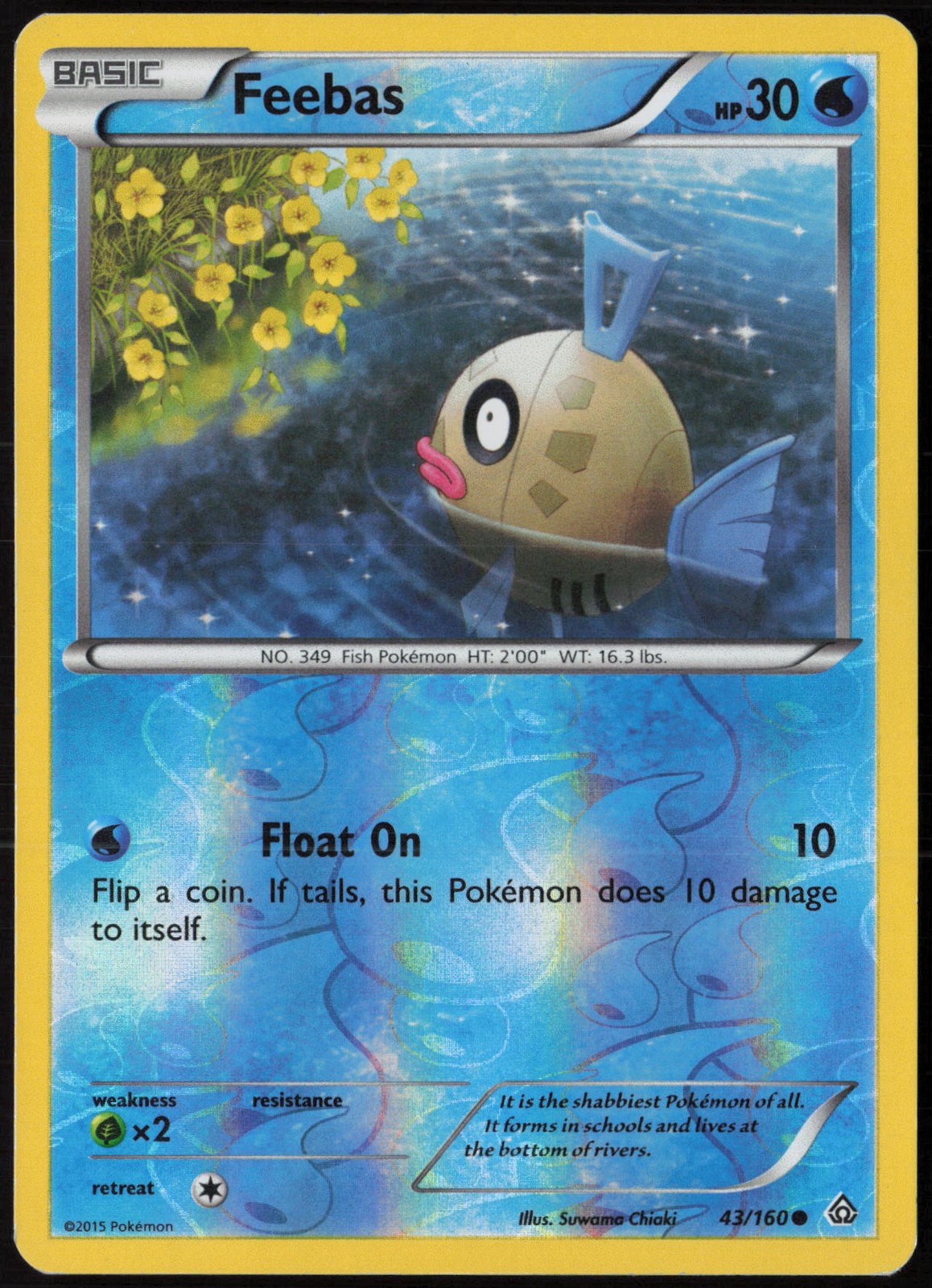 Feebas Reverse Holo 43/160 XY - Primal Clash LP