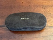 Tom Ford Suede Eyeglass Hard Case Sunglasses Brown Travel Storage Clamshell