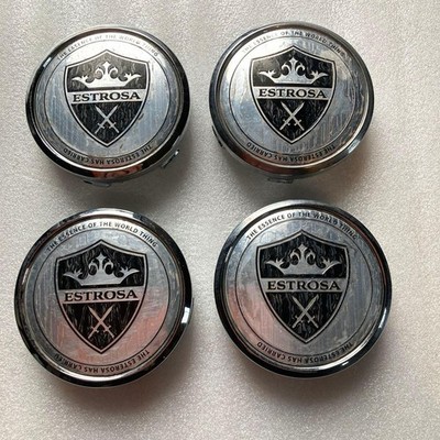 Set of 4 ESTROSA wheel center caps