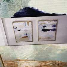 Project 62 Abstract Diptych Wall Art Canvas Set of 2 24"x30" Beige