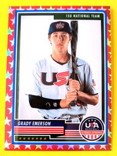 2023 Stars & Stripes Grady Emerson Red Star Prizm-SN /149-near mint or....