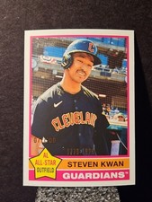 2025 Topps Heritage Steven Kwan #475 Bicentennial Parallel 71/200