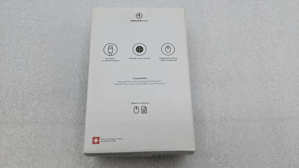 NEW Logitech B100 Corded mice for laptop Black (5 pack) ( 910-001439 ) Free S/H - Image 4 of 4