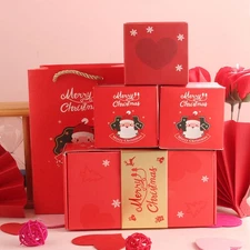 12pcs Surprise Gift Box Explosion, Merry Christmas 1 Count (Pack of 12), Red