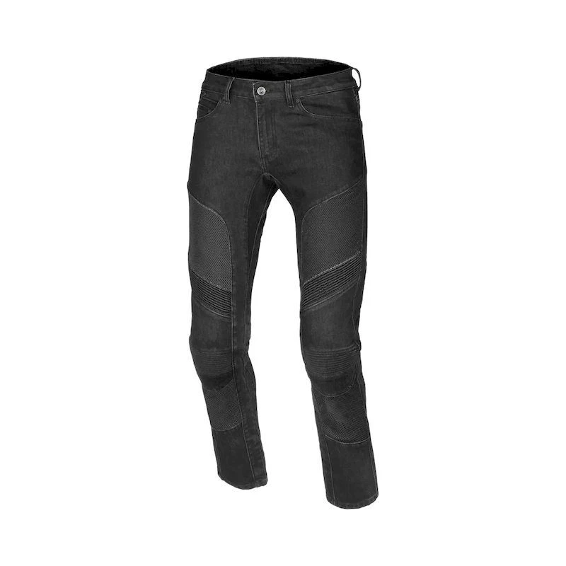 Jeans Homme Macna Livity Noir De Moto En Aramide Anti Fermeture Scratch E Protec - Photo 1/1