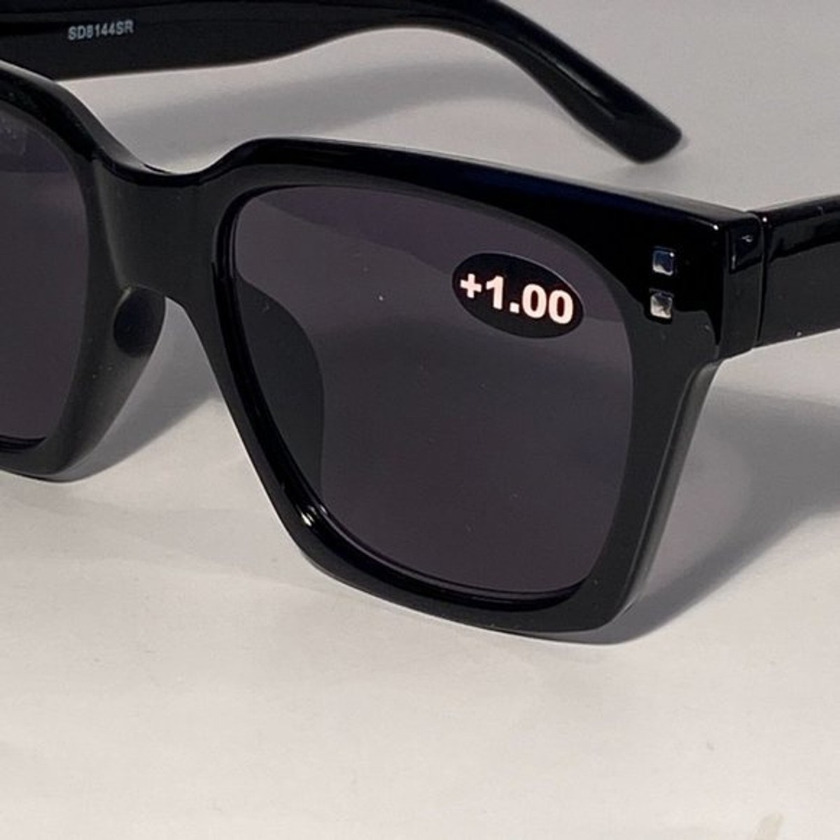 Reading Sunglasses Sun Readers 1.00 Chunky Black Frames NWT  display picture 1