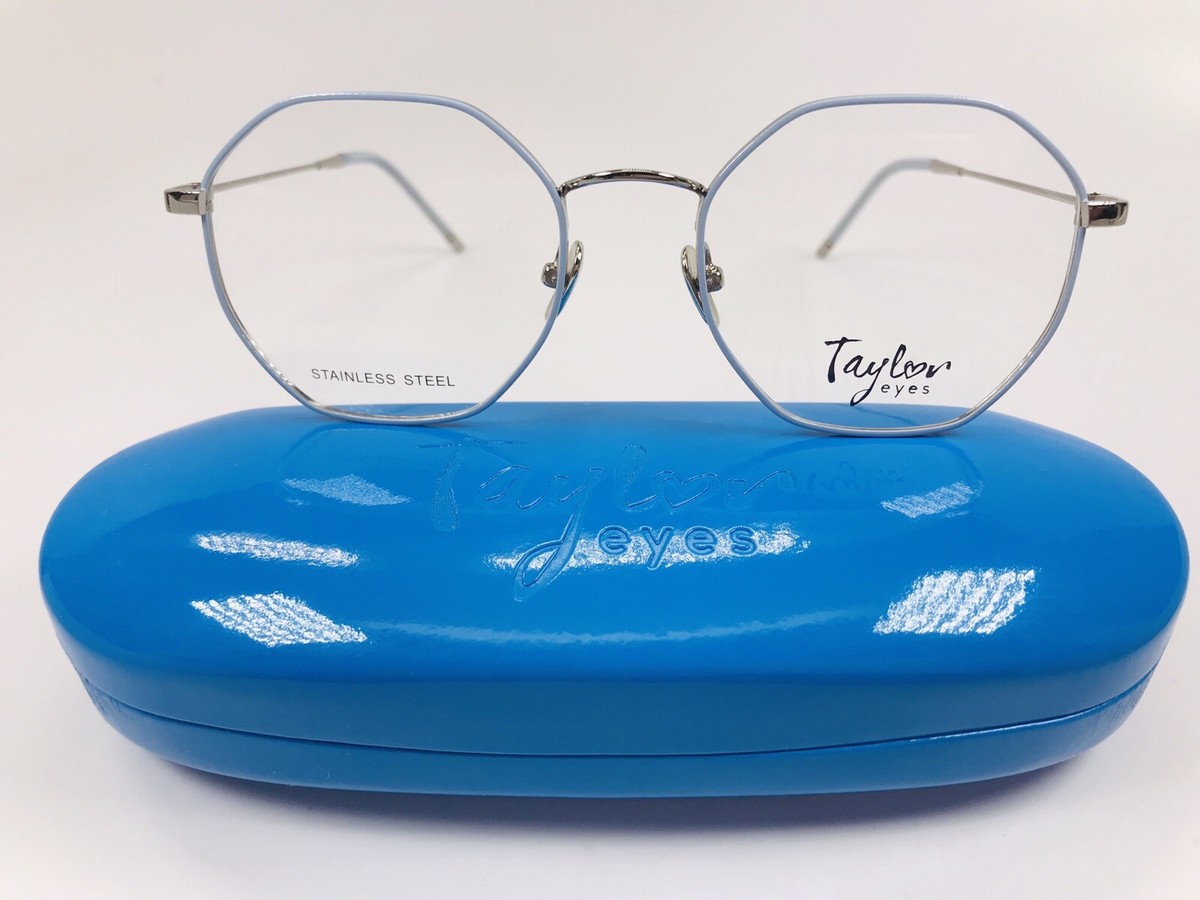 NEW Taylor Eyes Black & Silver Hexagon MAREN Eyeglasses 51mm with Case TAYLOR EYES DEMI – Eyemart Express main image 4