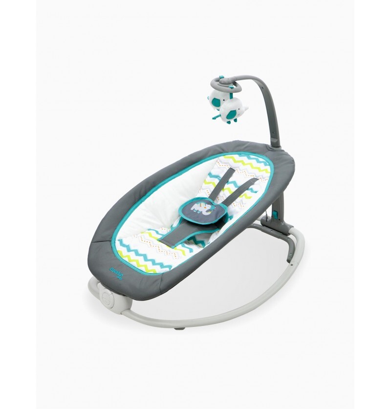 Bouncer Fold Birds - Sdraietta Neonato Elettrica Max 9Kg Altalena Aqua  Asalvo