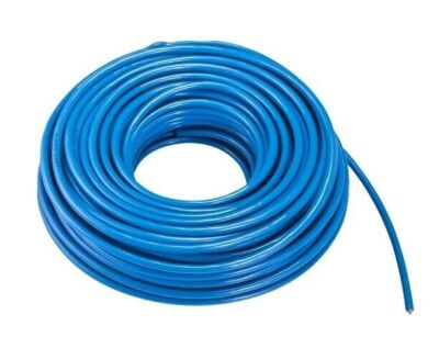1 10 50 100 Meter Pur Leitung H07BQ-F 3G1,5 qmm blau Baustellenleitung Kabel