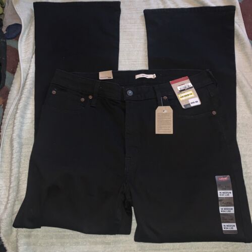Levi's 726 women's jeans Flare High-Rise 34x32 18 Medium Black - Picture 3 of 5