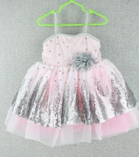 Revolution Dancewear Ballet Tutu Dress Ballerina Leotard Pink/Grey 3-6