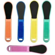 5 Packs Double Side Curl Shaped Care Skin Remove Sanding Rasp File Pedicure Tool