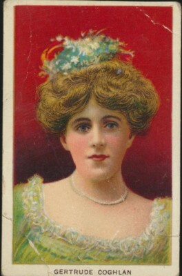 1909 T27 Actress Series White Border Fatima Cigarettes Gertrude Coghlan