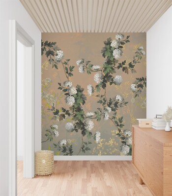 3D Flower Branch K17387 Wallpaper Mural Self-adhesive Removable Sticker Kay