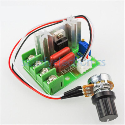 Regulador De Voltaje De 2000W AC 220V SCR, Control De Velocidad Del Motor Tirist