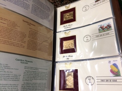 Postal Commemorative Society Collection 29- 22kt Gold Replicas of U.S. Stamps - Picture 10 of 12