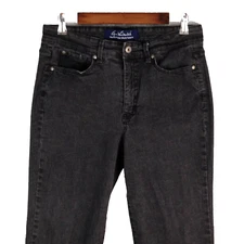 Gloria Vanderbilt Perfect Fit straight jeans women size 14 faded black high rise