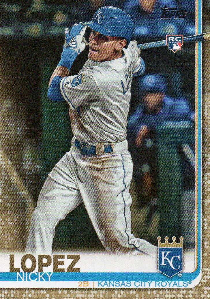 2019 Topps Update Gold #US202 Nicky Lopez RC Rookie Card SN 1925/2019