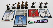 Lot of 11 WOTC Star Wars Miniatures Trandoshans with Cards