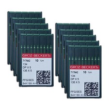 100 GROZ-BECKERT 135X7 135X5 DPX7 134R SY1955 BALL POINT SEWING MACHINE NEEDLE