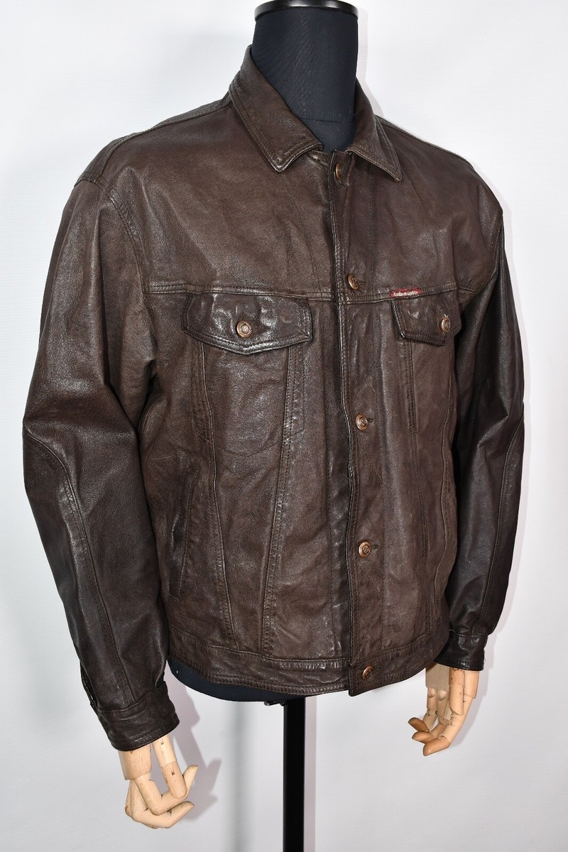 Men's Vintage Marlboro Classics Leather Jacket size L | eBay