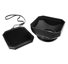 46mm 46 mm Video Lens Hood Shade black for JVC GZ-HD7 MG555 HD3 camera NEW