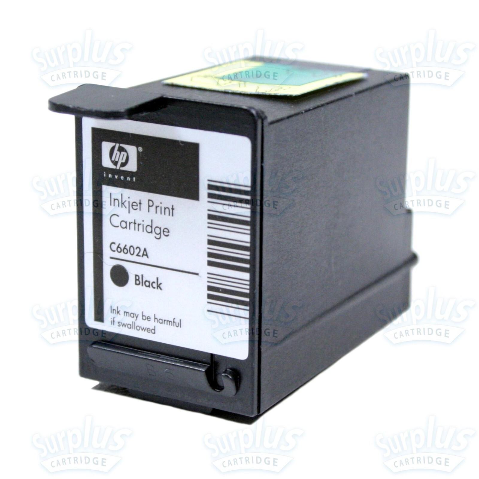 Genuine HP C6602A Standard Black Ink Cartridge (No Foil) 725184302138 eBay