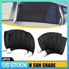 4PCS Car Window Shades Breathable Mesh Side Car Window Sun Shades Window Screens