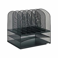 Safco Steel Mesh 8-section Desk Organizer 2-trays/6-dividers 13-1/2 Inch X 11... Safco Steel Mesh 8-section Desk Organizer 2-trays/6-dividers 13-1/2 Inch X 11...