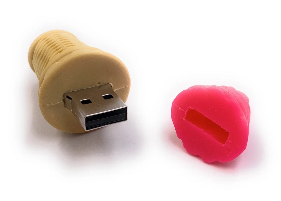 Ghiaccio Gelato IN Il Waffle Fucsia Lampone Chiavetta USB 8GB 16GB 32GB 64GB - Immagine 2 di 2