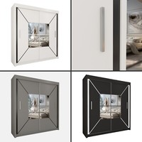 Nicole -2 Sliding Door WARDROBE  for bedroom  AVAILABLE IN 3 Colours