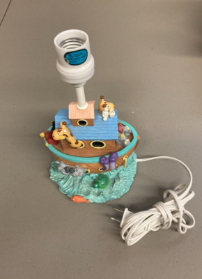 Vintage Children's Lamp Noah's Ark 1993 Orion's Creations 3052
