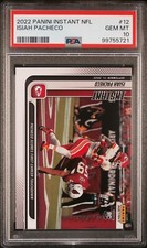 2022 Panini Instant #12 NFL KC Chiefs ROOKIE Isiah Pacheco RC PSA 10 ONLY 1 EBAY